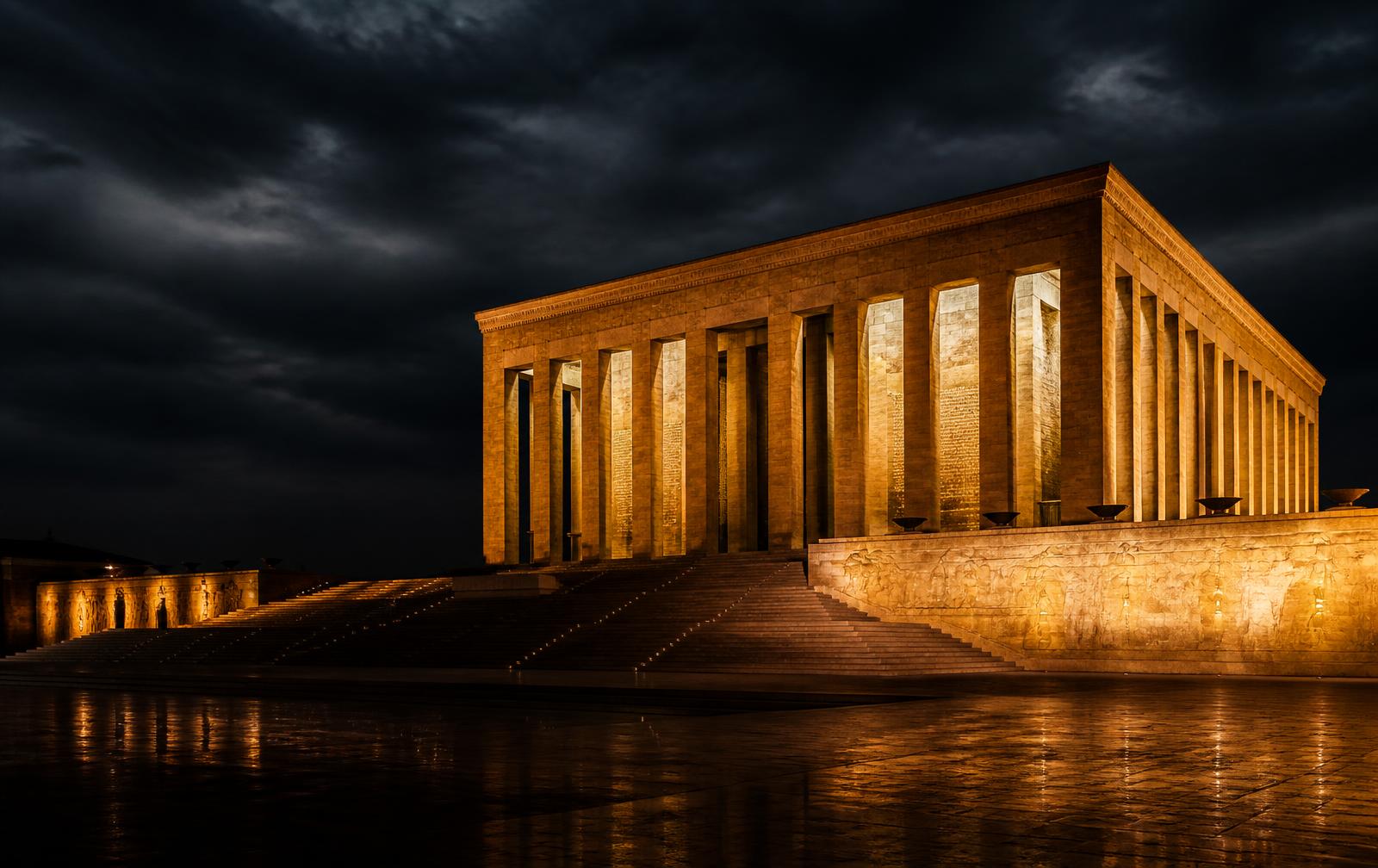 Anıtkabir gece aydınlatması, Ankara